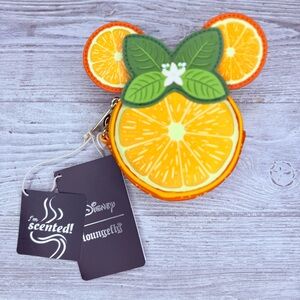 Nwt loungefly orange slice scented change purse wallet with strap